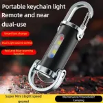 KD088 কিচেইন টর্চ লাইট – 7 মোড LED + COB, Type-C চার্জিং