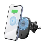 Ugreen CD345 15W Qi অটো-অ্যালাইনমেন্ট ম্যাগনেটিক কার মাউন্ট ওয়্যারলেস চার্জার (কালো)