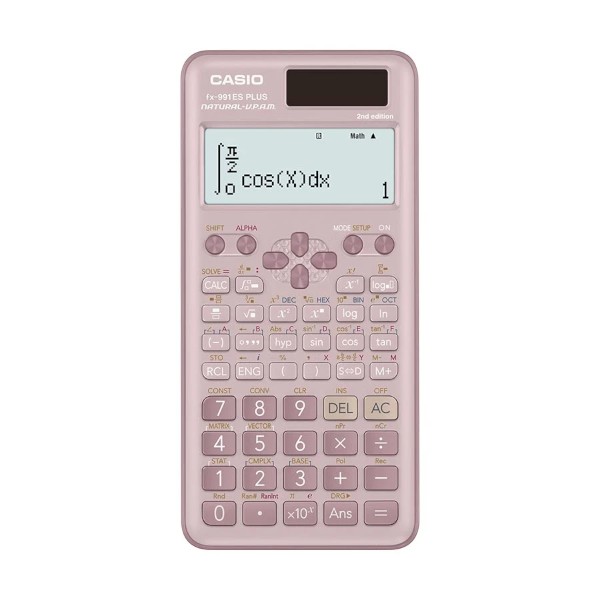 Casio FX-991ES Plus 2nd Edition 12 Digit Non Programmable Pink Scientific Calculator