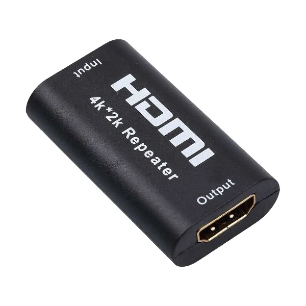 K2 HDMI ফিমেল টু ফিমেল ব্ল্যাক রিপিটার