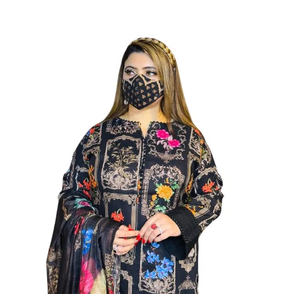 ডিজিটাল প্রিন্ট থ্রি পিস