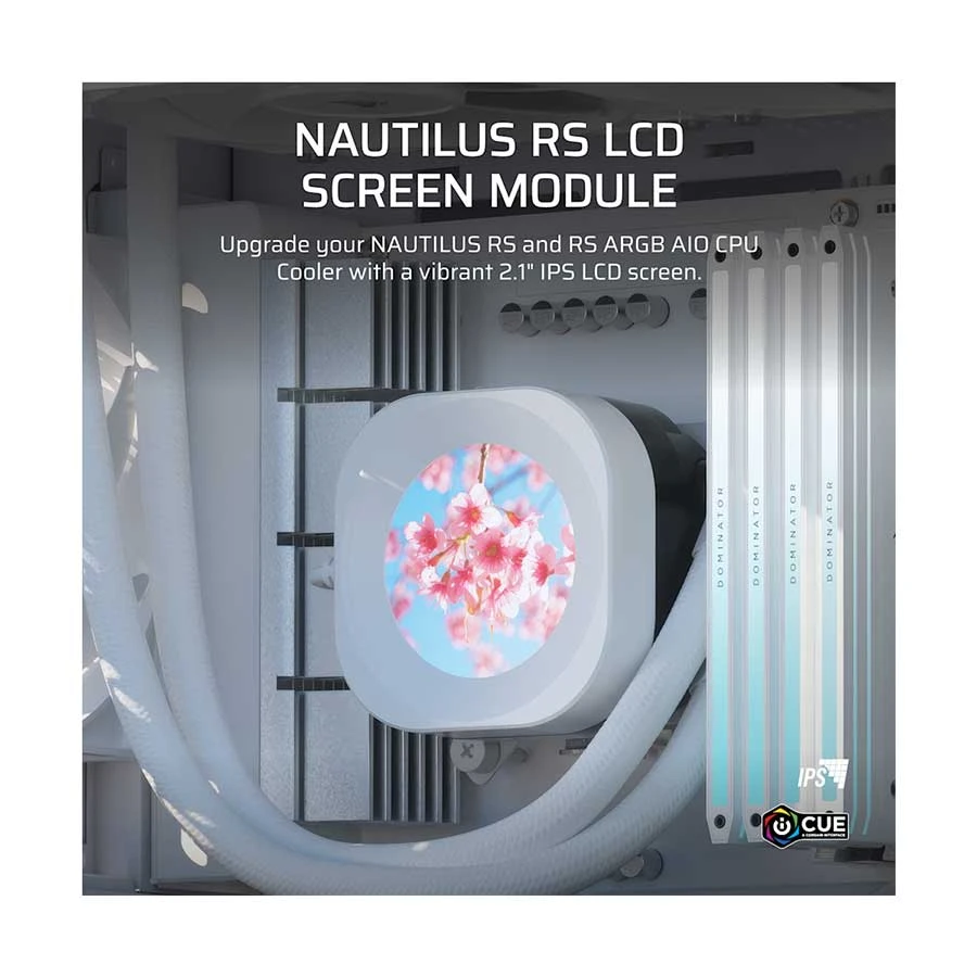Corsair Nautilus RS LCD CPU Cooler Display Upgrade Kit White