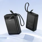 Hoco MMJ-04 20000mAh 35W PD পাওয়ার ব্যাংক, বিল্ট-ইন Type-C ক্যাবল ও LED ডিসপ্লে