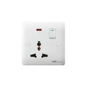 NT blu-ray Smart 13A 3 পিন MF সকেট সুইচসহ
