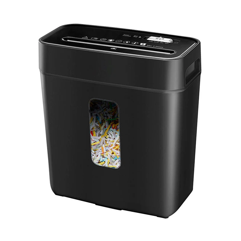 Ofitech OS610C Cross Cut 6 Sheet Black Paper Shredder