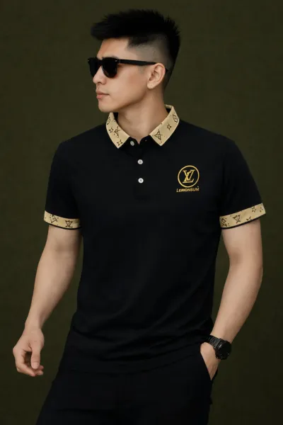 Men's Pure Cotton Polo Shirt, Chest 38 to 44 Inch, 200 GSM