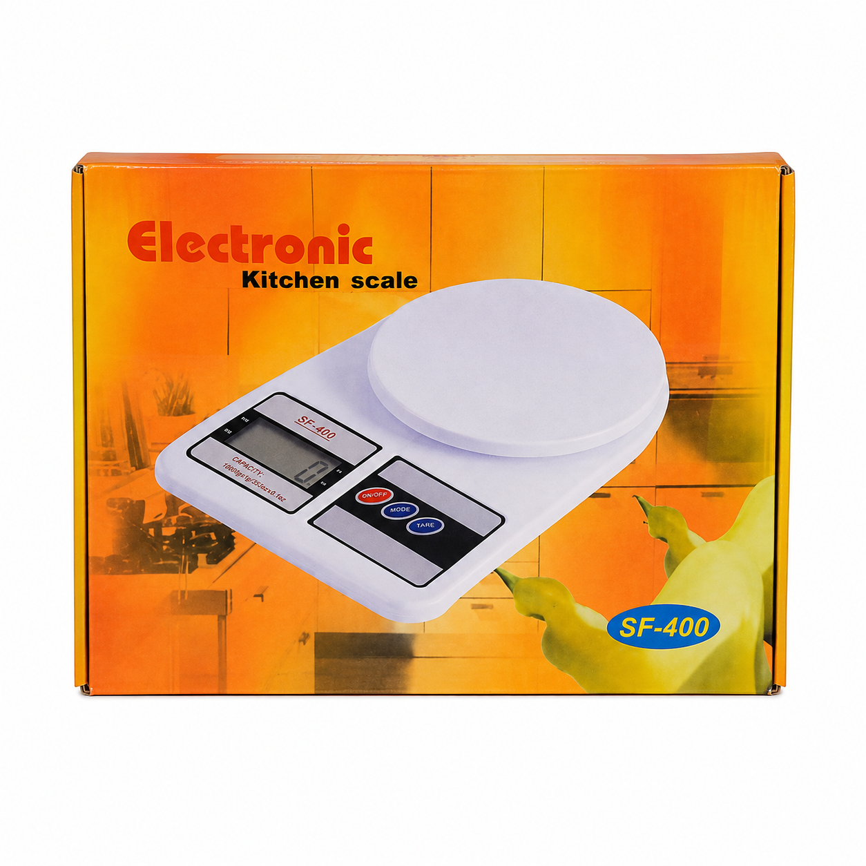 ডিজিটাল কিচেন স্কেল 500g থেকে 10Kg, LCD ডিসপ্লে ও টেয়ার ফাংশন