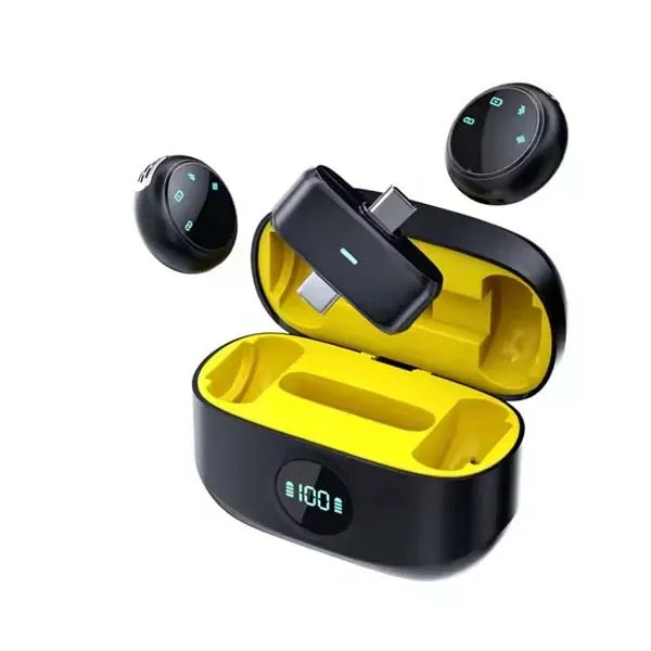 K31 Pro কলার ক্লিপ ওয়্যারলেস মাইক্রোফোন – Android ও iOS-এর জন্য