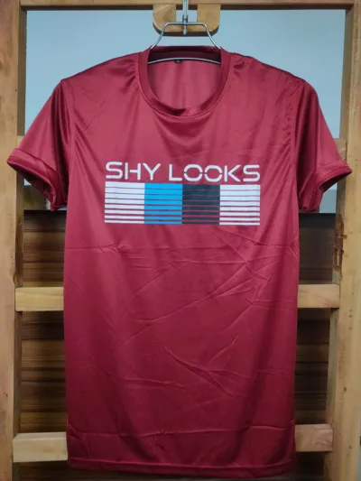 Men's Cotton Striped T-Shirt, Rubber Print, Sizes M to XXL