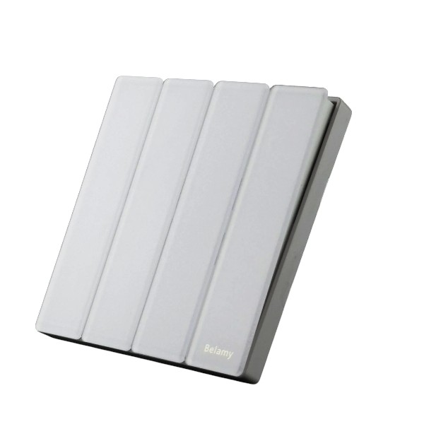 Belamy White 4 Gang 1 Way Switch | BE-150-SW