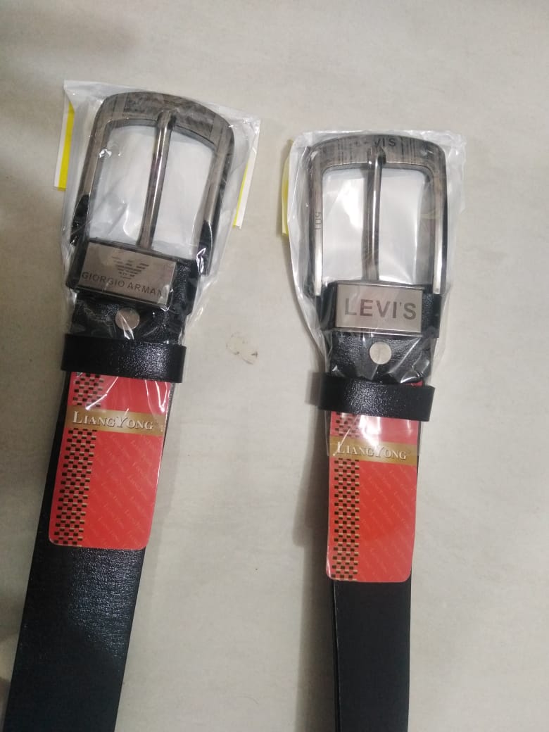 ছেলেদের আর্টিফিশিয়াল লেদার বেল্ট, সিলভার বাকল