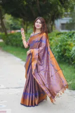 Kanjivaram Silk Saree, 12 Haath, Separate Blouse Piece, 5 Colours