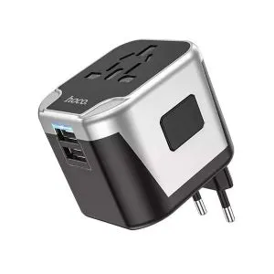 Hoco AC5 12W ইউনিভার্সাল ট্রাভেল অ্যাডাপ্টার