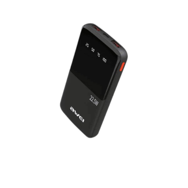 Awei  P10K 10000mAh 22.5W PD ফাস্ট চার্জ পাওয়ার ব্যাংক