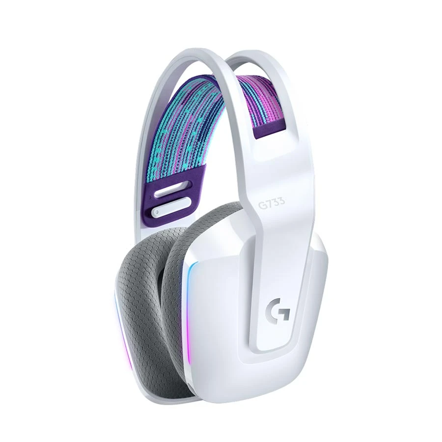 Logitech G733 Lightspeed Wireless RGB White Gaming Headphone