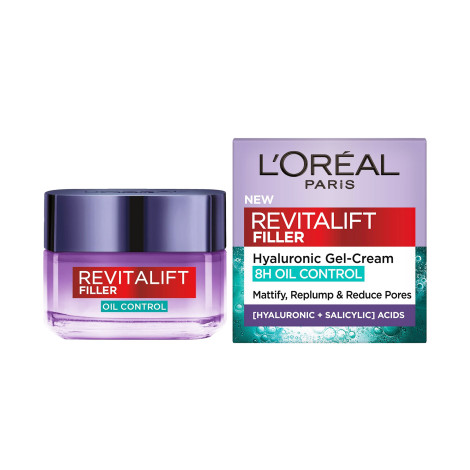 L'Oreal Revitalift Filler 8H অয়েল কন্ট্রোল হায়ালুরোনিক জেল ক্রিম 50ml