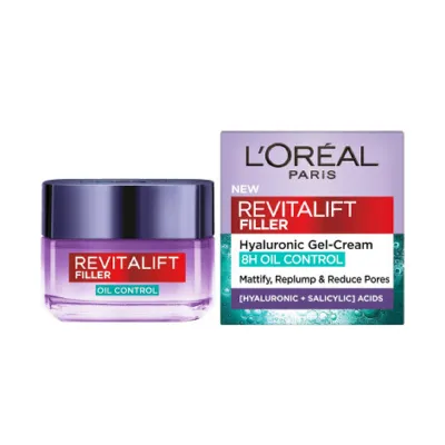 L'Oreal Revitalift Filler 8H অয়েল কন্ট্রোল হায়ালুরোনিক জেল ক্রিম 50ml