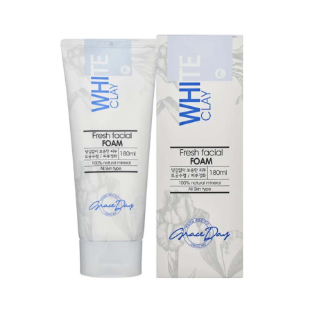 Grace Day White Clay Fresh Facial Foam 180ml (Korea)