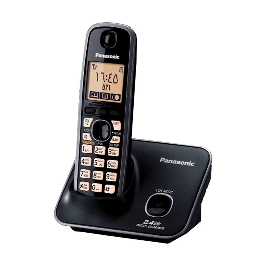 Panasonic KX-TGA371BX/KX-TG3711BX Cordless Black Phone Set