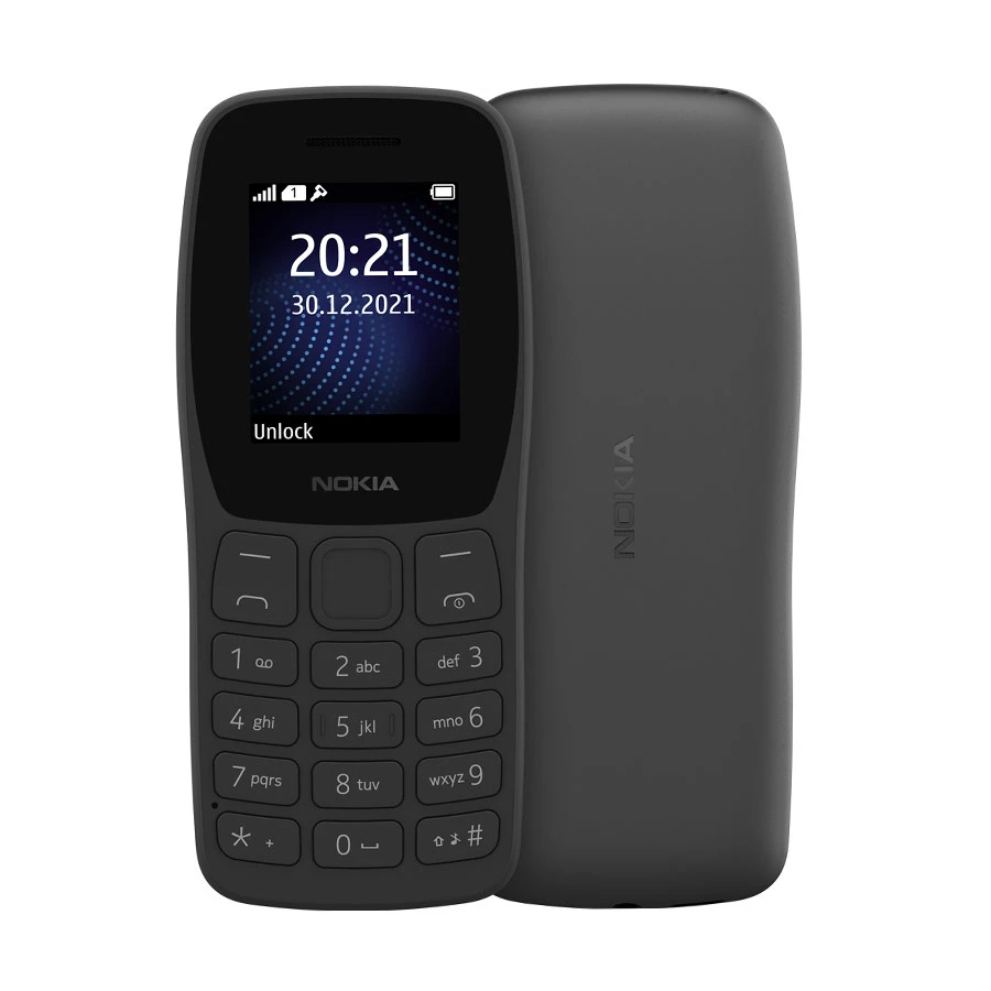 Nokia 105 Classic Charcoal Feature Phone (Dual Sim)
