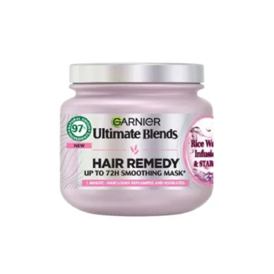 Garnier Ultimate Blends রাইস ওয়াটার ইনফিউশন ও স্টার্চ হেয়ার রেমেডি স্মুথিং মাস্ক 340ml