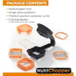Nicer Quick Dicer স্টেইনলেস স্টিল 5-ইন-1 ফল ও সবজি কাটার সেট