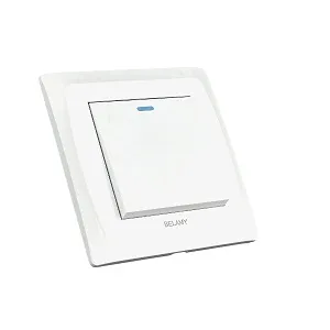 Belamy সাদা 1 গ্যাং 1 ওয়ে সুইচ BE-115-SW