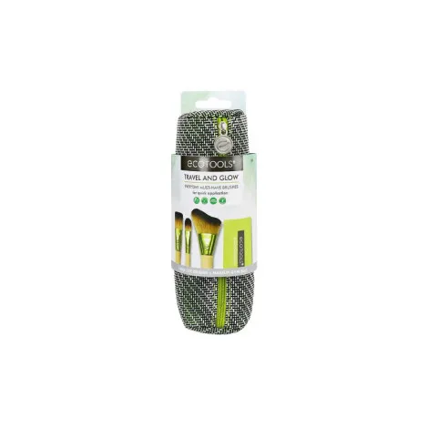 Ecotools Travel and Glow মেকআপ ব্রাশ সেট (3 পিস)