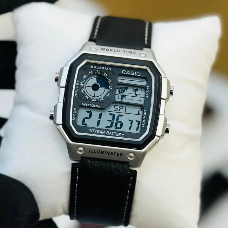 CASIO Illuminator লেদার স্ট্র্যাপ ঘড়ি