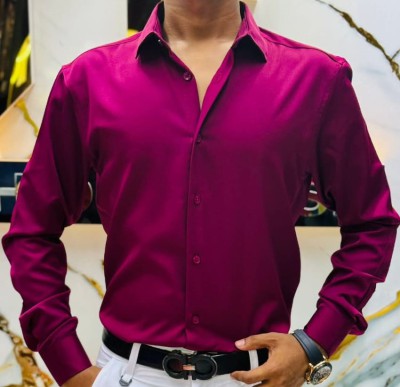 চায়না মাইক্রো স্টিগ শার্ট (ফরমাল / ক্যাজুয়াল) – মেরুন