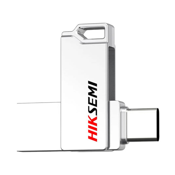 Hiksemi Sync HS-USB-E327C 128GB USB 3.2 & Type-C সিলভার পেন ড্রাইভ