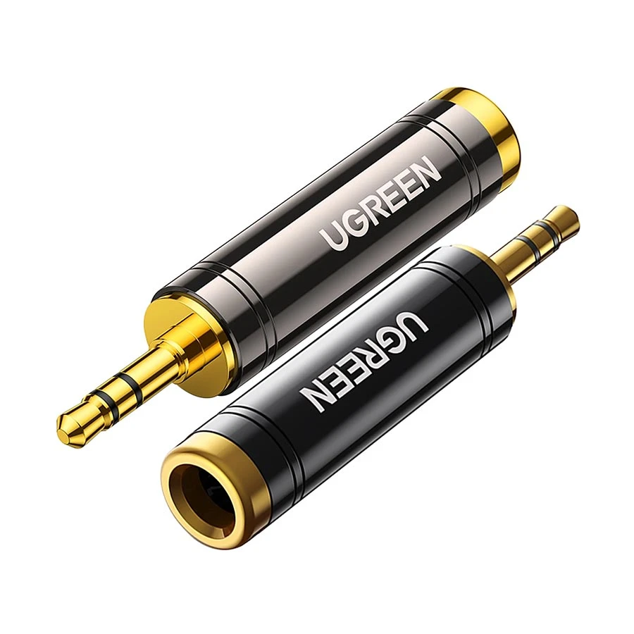 UGREEN AV168 (60711) 3.5mm Male to 6.35mm Female Converter Gray