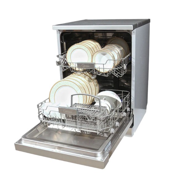 Midea ডিশওয়াশার 34 ইঞ্চি WQP 12-5201 (গ্রে) M-1352-DSR