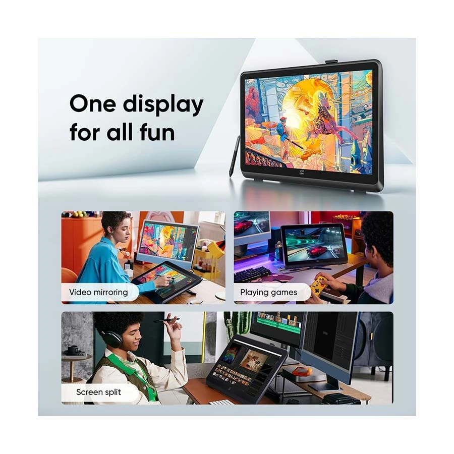 XP-Pen Artist 22 Plus MD220FH 22 Inch FHD Pen Display Tablet Black