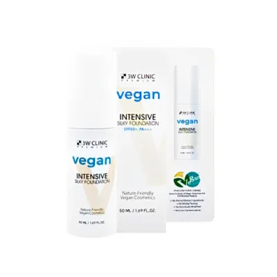 3W Clinic ভিগান ইনটেনসিভ সিল্কি ফাউন্ডেশন SPF50+ PA++ 50ml