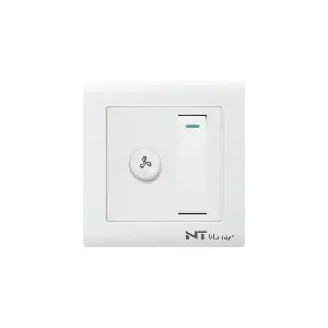 NT blu-ray Primo White 400W ফ্যান ডিমার সুইচসহ