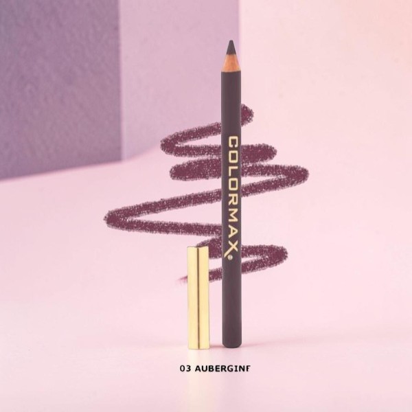 Colormax Satin Glide Long Lasting Lip Liner Pencil – 03 Aubergine (Germany)