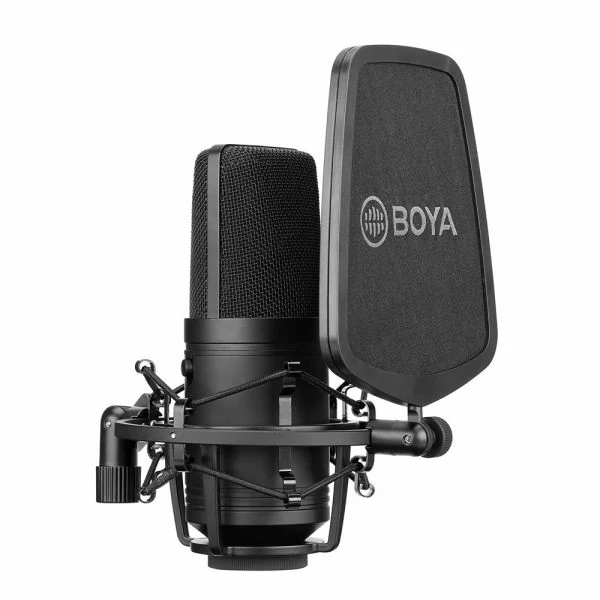 BOYA BY-M1000 Professional Large Diaphragm XLR Condenser Microphone (3 Polar Patterns)