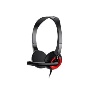 Havit H202d 3.5mm ডাবল প্লাগ তারযুক্ত কালো হেডফোন