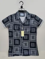 Men's Slim Fit Drop Shoulder Shirt, Spandex Cotton, Sizes M to XL