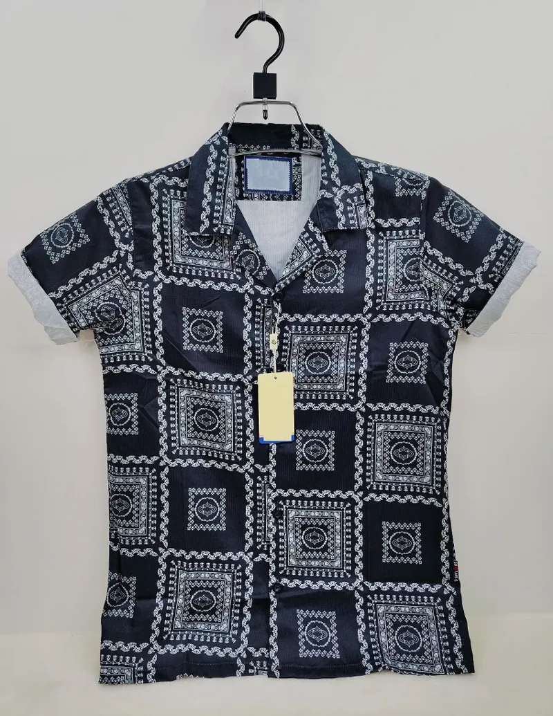 Men's Slim Fit Drop Shoulder Shirt, Spandex Cotton, Sizes M to XL