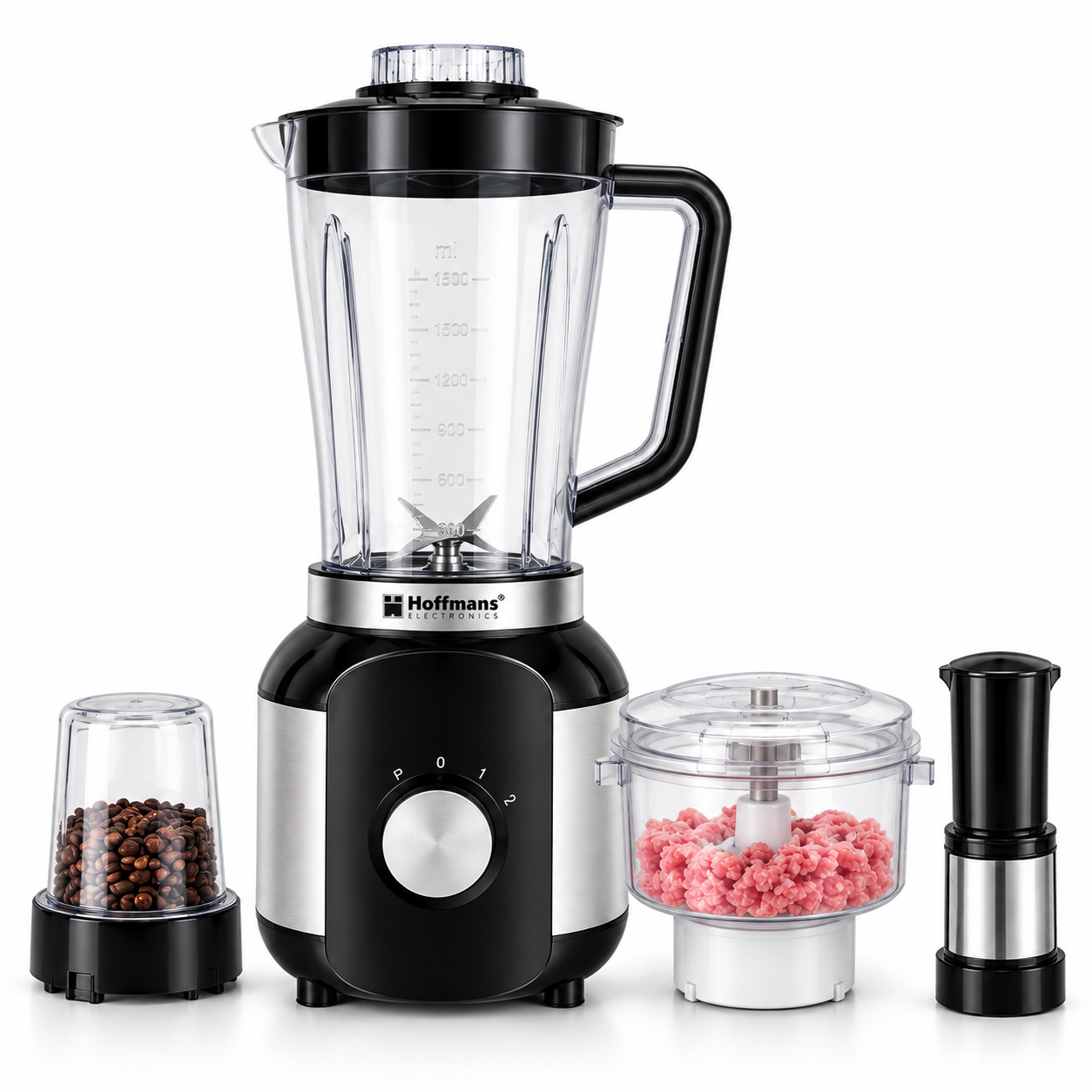 Hoffmans HM-1268 4-in-1 Food Processor & Blender