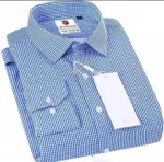 Men's Full Sleeve Formal Check Shirt, Pure Cotton, 4 Colours
