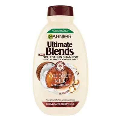 Garnier Ultimate Blends কোকোনাট মিল্ক ও ম্যাকাডামিয়া নারিশিং শ্যাম্পু 400ml