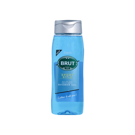 Brut Sport Style অল-ইন-ওয়ান হেয়ার অ্যান্ড বডি শাওয়ার জেল 500 মিলি
