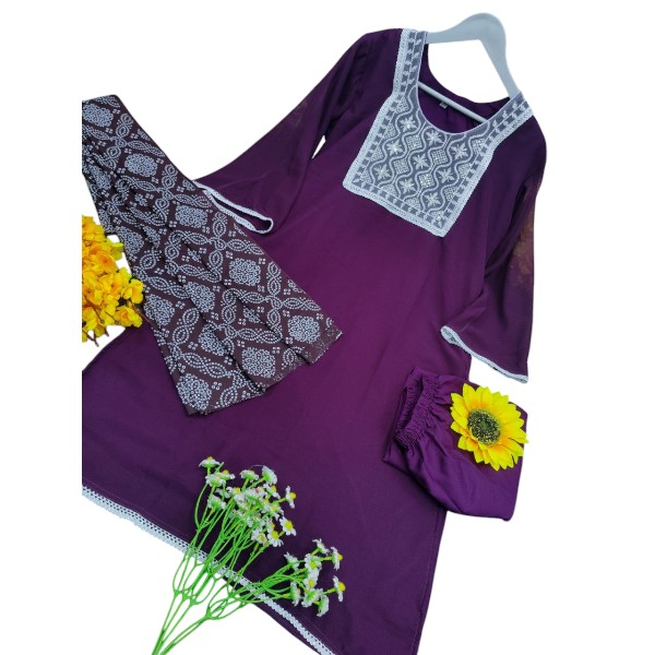 Fashionable Cotton Kameez Set