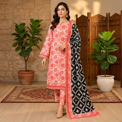 Bin Hamid Premium Digital Print 3-Piece Collection (Bin Hamid Unstitched)