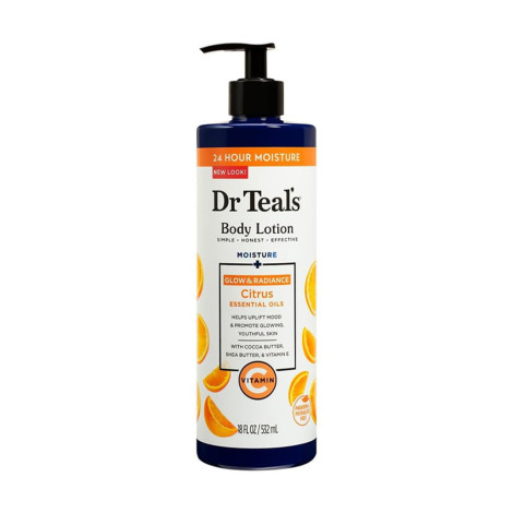 Dr Teal's Moisture + Glow ভিটামিন C বডি লোশন 532ml