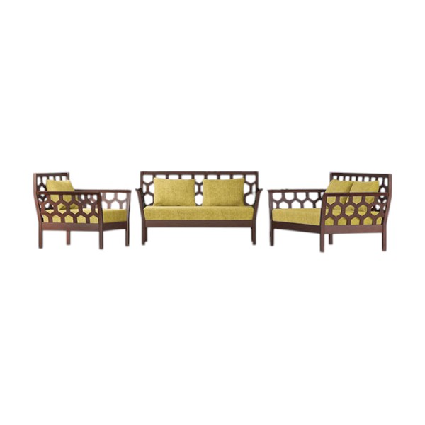 Regal Noor কাঠের সিঙ্গেল সোফা SSC-316-3-1-20 (ফেব্রিক SF-2120)