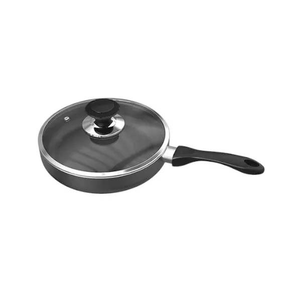 TOPPER ননস্টিক গ্ল্যামার ফ্রাই প্যান ঢাকনাসহ (অ্যাশ) 30 cm